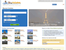 Tablet Screenshot of cityhoteles.com